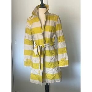 Ann Taylor LOFT Striped Trench Coat
